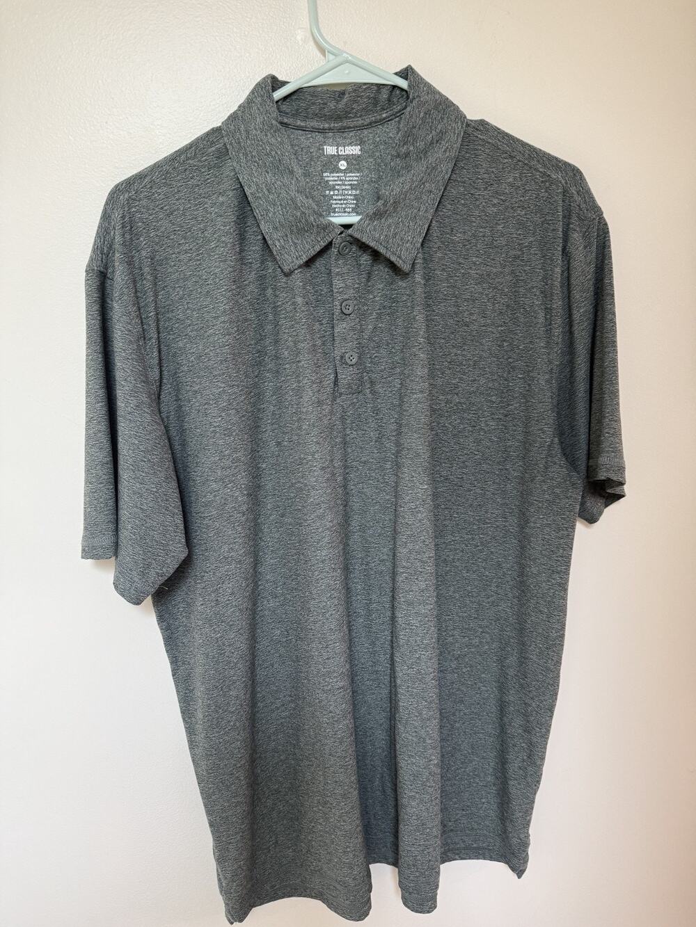 True Classic XL Heathered Green/Brown Golf Shirts: LOT OF 2 Sporty Outdoors